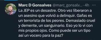 Tuit de Marc D Gonsálves,