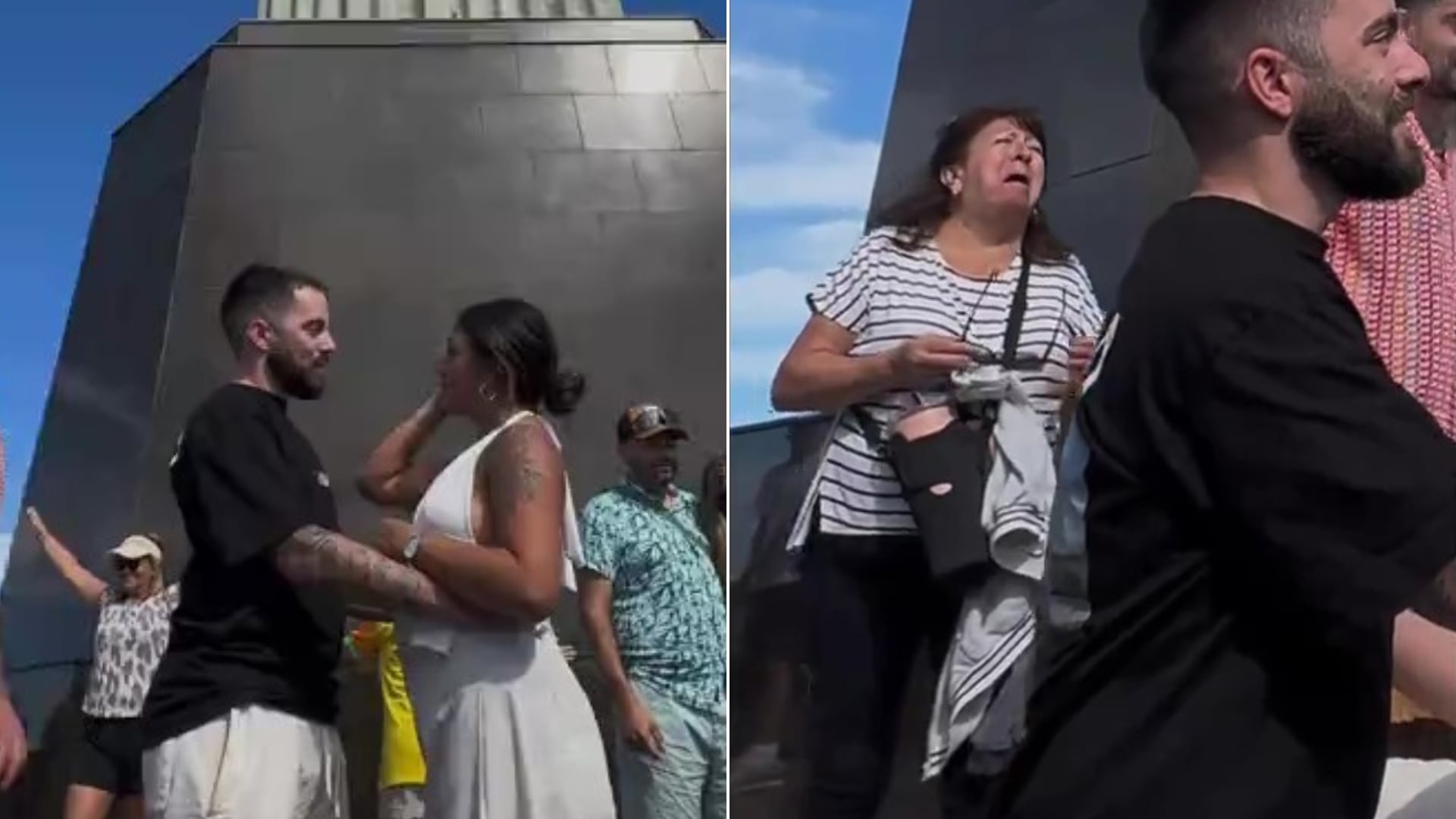 Una propuesta de matrimonio en Rio de Janeiro casi termina con una protagonista involuntaria: la mamá de la novia (TikTok)