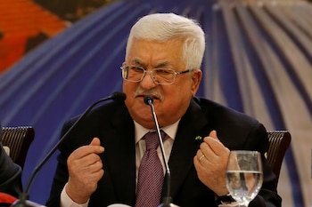 El presidente palestino Mahmoud Abbas