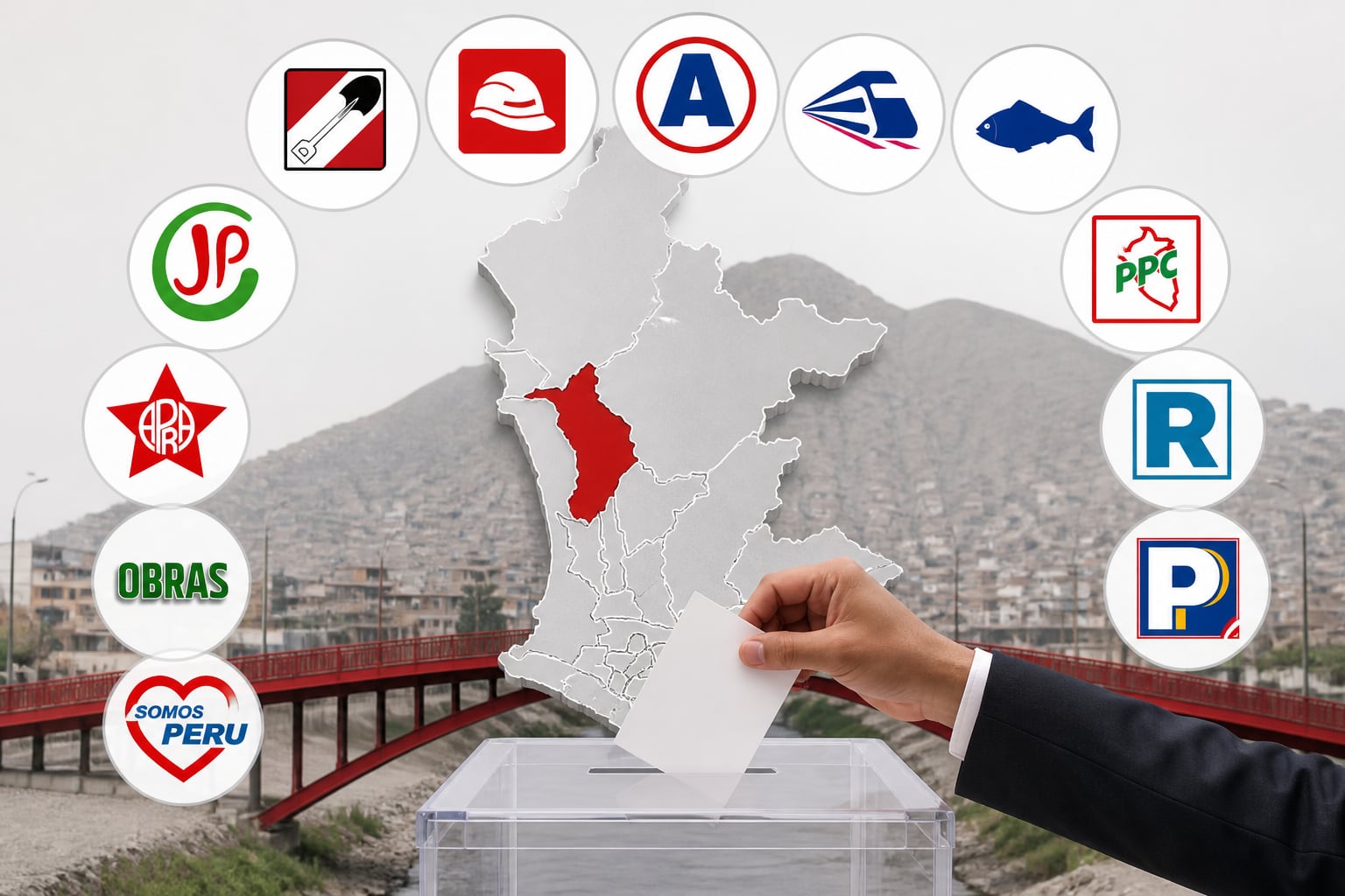 Doce organizaciones políticas buscan la alcaldía del distrito de Puente Piedra en el marco del proceso electoral del año 2026. (Imagen Ilustrativa Infobae)