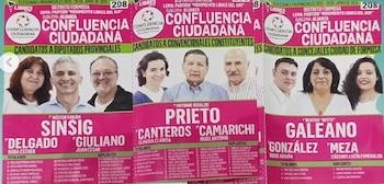 Boleta del sublema Confluencia Ciudadana