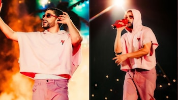 Bad bunny en concierto. Twitter