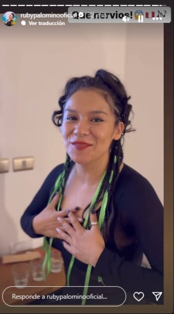 Ruby Palomino en su primera