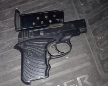 El arma de fuego secuestrada