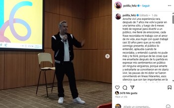 'Polilla' recordó a su fallecida