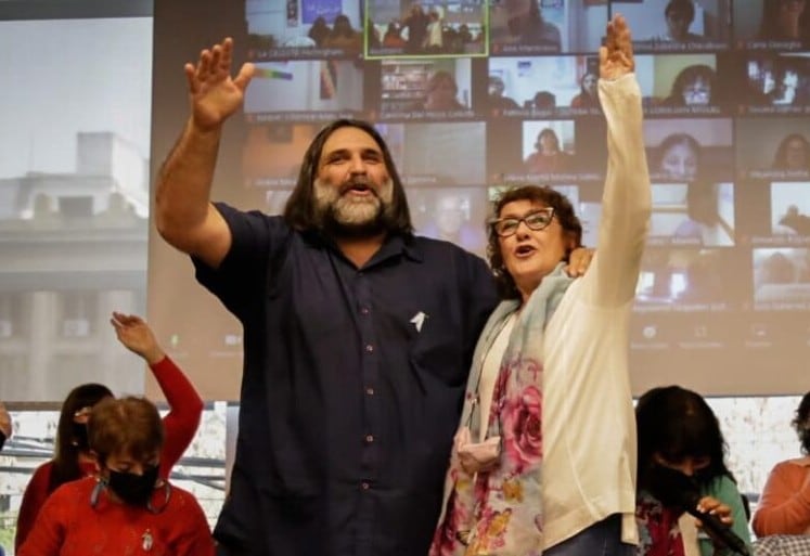 Sonia Alesso y Roberto Baradel fueron reelegidos al frente de CTERA
