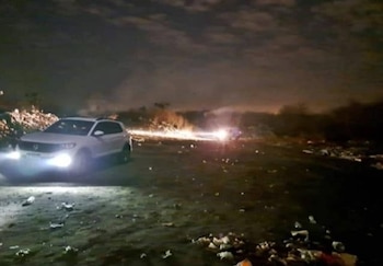 El basural donde se hallaron los restos faltantes de la joven (Facebook: Noticias ENTRE RIOS)