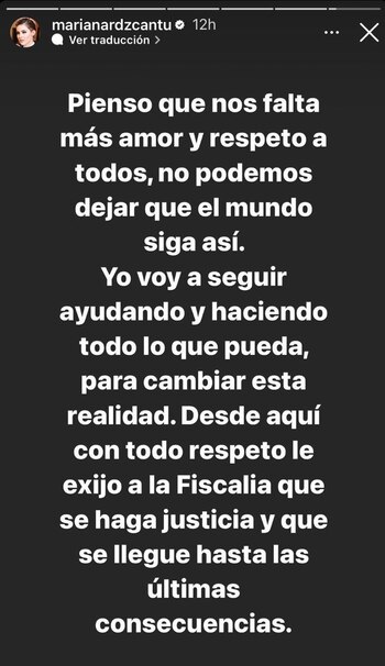 Mariana Rodríguez exigió justicia a