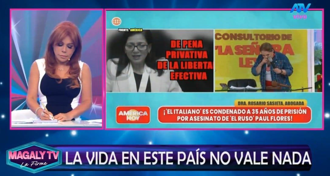Magaly Medina critica la justicia peruana por reparación civil tras muerte de Paul Flores: “Se necesitan reformas del sistema judicial”. Captura: Magaly TV La Firme.