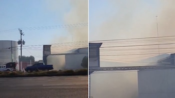 Incendio en la carretera Texcoco