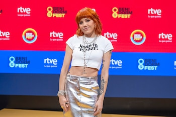 Angy Fernández, en la presentación