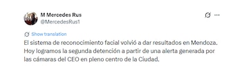 Mendoza detenido ministra de Seguridad