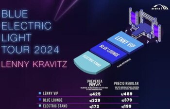 Lenny Kravitz precio de entradas.