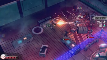 Dust & Neon mezcla twin-stick shooter con mecánicas roguelite.