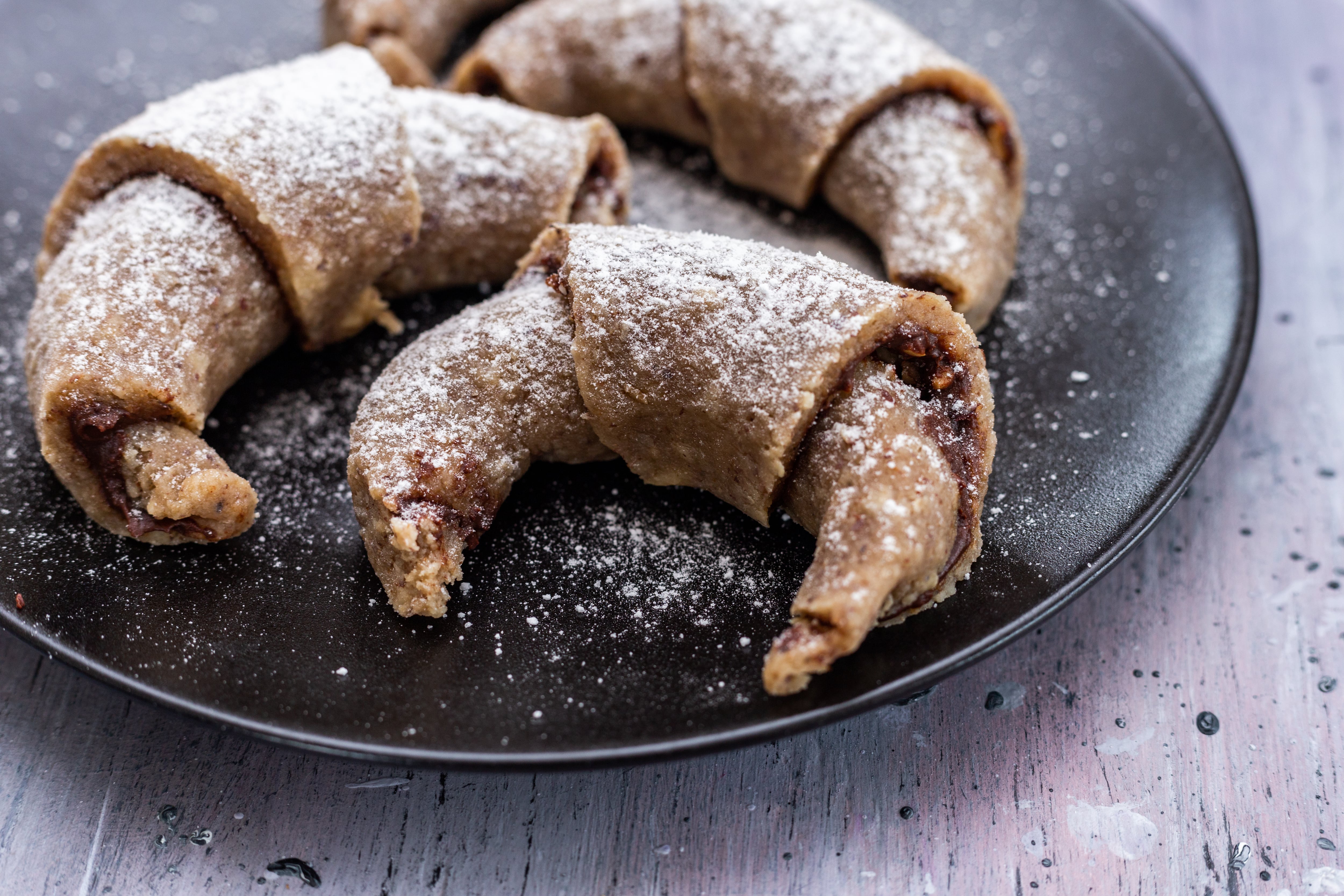 Croissants de obleas de arroz y chocolate (Magnific)