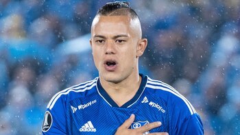 El delantero Leonardo Castro sufrió un esguince de tobillo grado 2 y será baja para el equipo. @MillosFCoficial/Twitter.