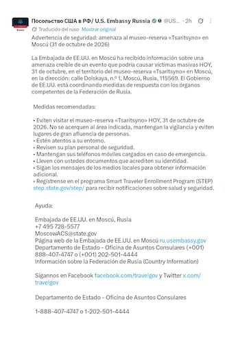 Embajada EEUU Moscú