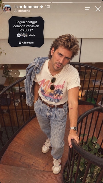 Los famosos argentinos se sumaron a la trend de la década de 1980