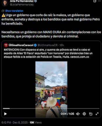 Jota Pe Hernández se despachó