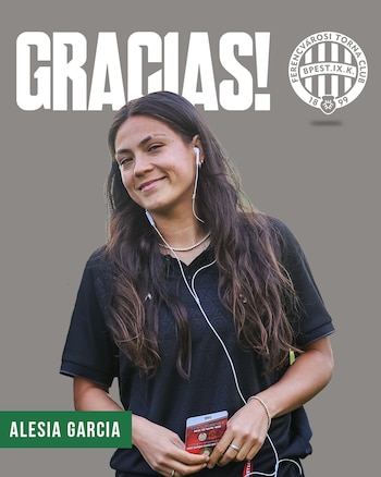 Ferencváros anunció la salida de la delantera peruana Alesia García.