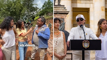 Sofía y Antonella Petro aparecen en zona afectada por el terremoto y surge polémica contradicción con su padre