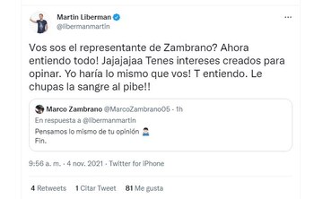 La segunda respuesta de Martin