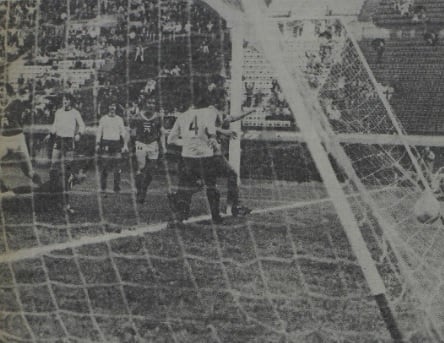 El primero gol de Ferro frente a Instituto marcado por Miguel Ángel Juárez