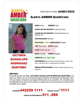 La menor de edad fue