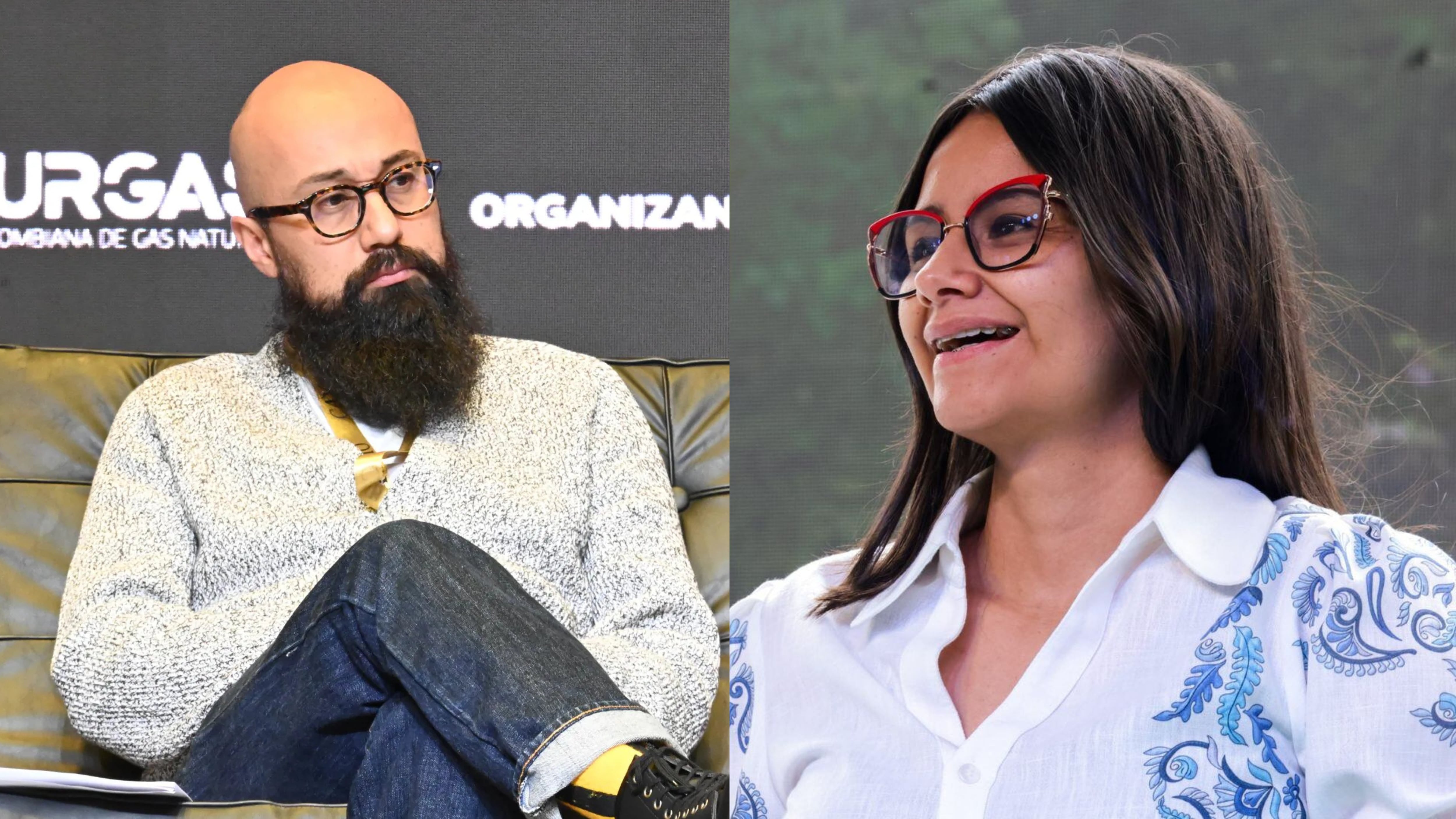 Carlos Carrillo, director de la Ungrd; Angie Rodríguez, directora del Dapre - crédito Ungrd/Dapre