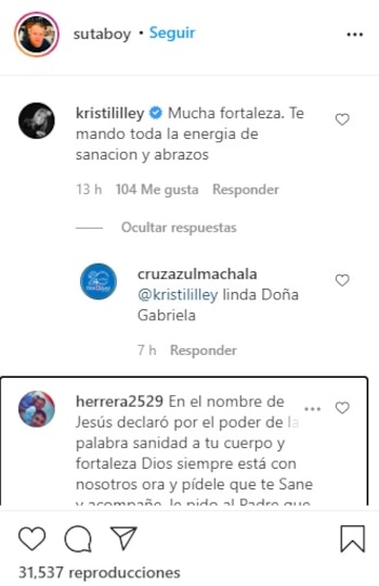 La actriz Kristina Lilley, quien