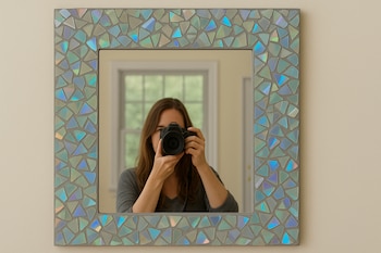 El efecto de mosaicos con