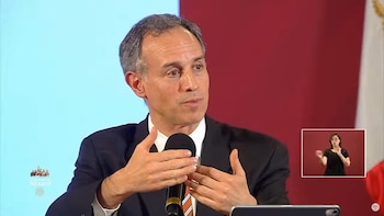 El subsecretario López Gatell durante