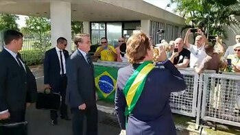 La salida del presidente Jair