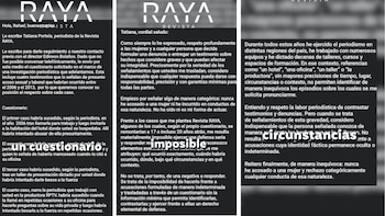 El mismo medio compartió las capturas de pantalla del intercambio de mensajes con Rafael Poveda - crédito @revistaraya/IG