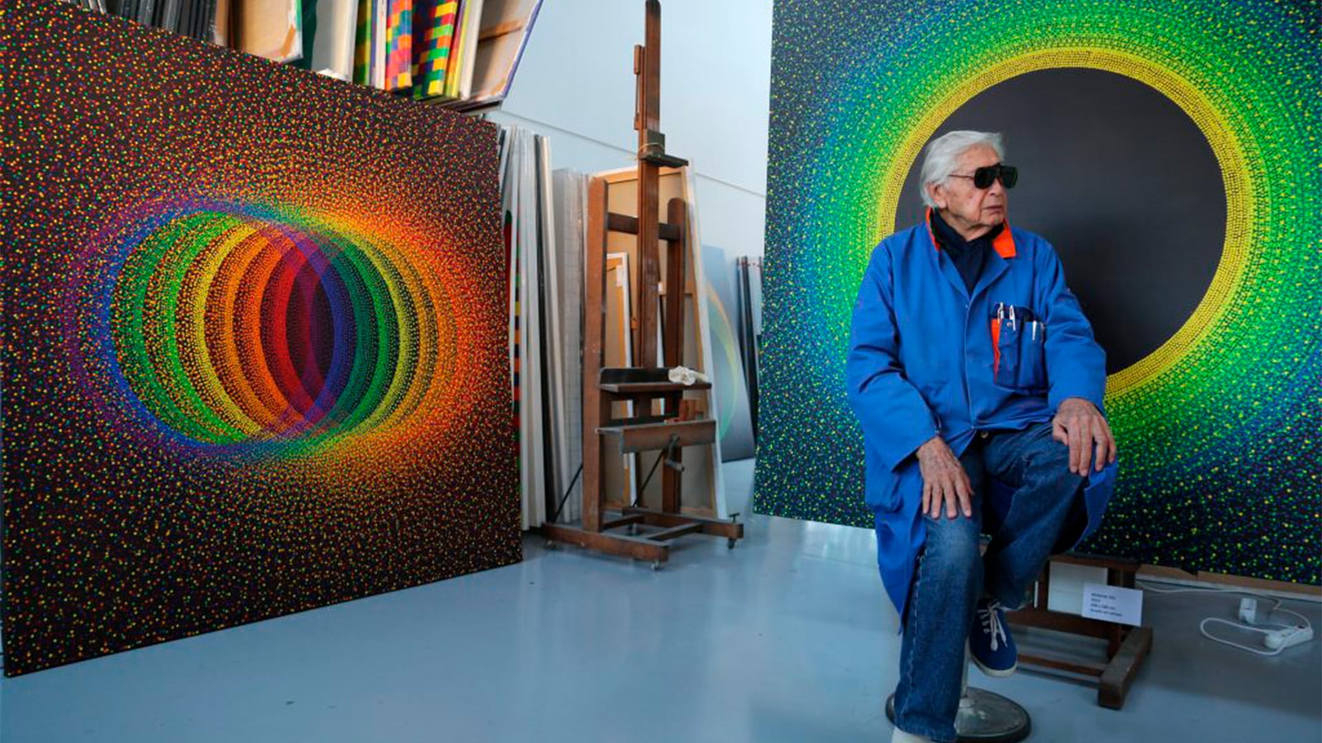 El disfrute de los colores, la luz, el movimiento así tabajó Julio Le Parc. (galería Albarrán Bourdais)