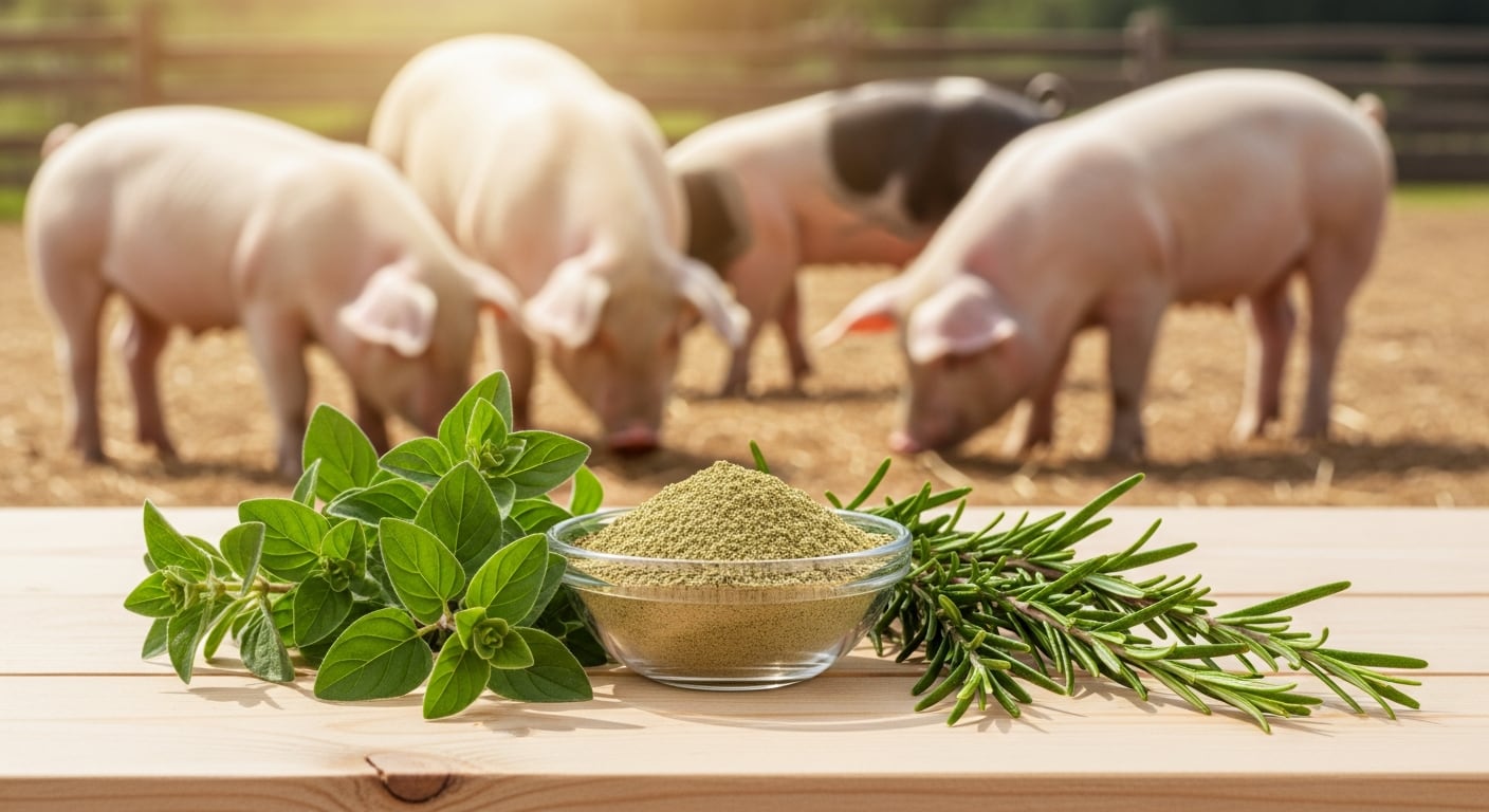 El estudio de la Universidad de Arkansas demuestra que los suplementos vegetales de orégano y romero superan a los antibióticos tradicionales en el crecimiento de cerdos (Imagen Ilustrativa Infobae)