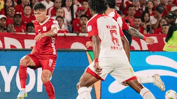 América de Cali no aprovechó la localía en los playoffs de la Liga BetPlay: empató con Santa Fe por 1-1