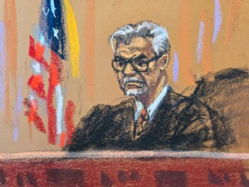 El juez Juan Merchan preside