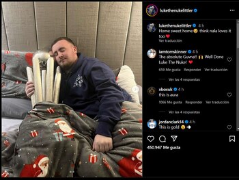 La publicación de Luke Littler: