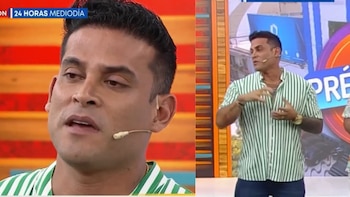 Christian Domínguez llora al despedirse