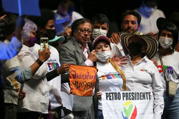 Colombian presidential candidate Gustavo Petro