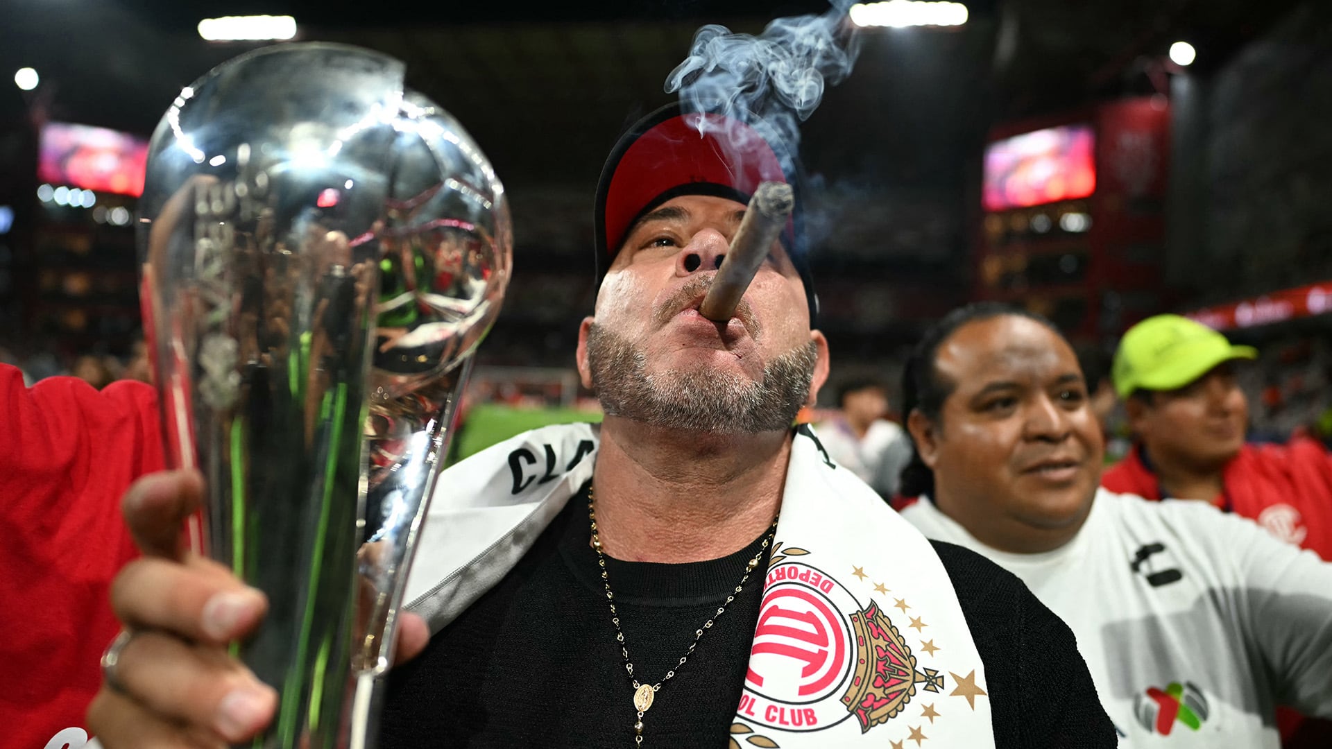 El DT argentino Antonio Mohamed, campeón con el Toluca.Crédito AFP