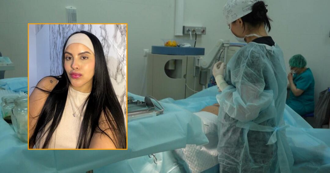 La joven Carolina Isabel Marenco se sometió a una liposucción realizada en un centro estético sin la autorización de los representantes legales - crédito AFP y Carolina Isabel/Facebook