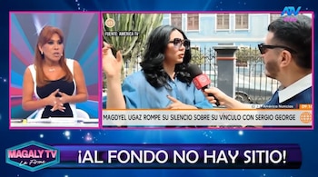 Magaly Medina comenta diferencia de edad entre Magdyel Ugaz y Sergio George: "No quiere decir nada todavía". Captura: Magaly TV La Firme.