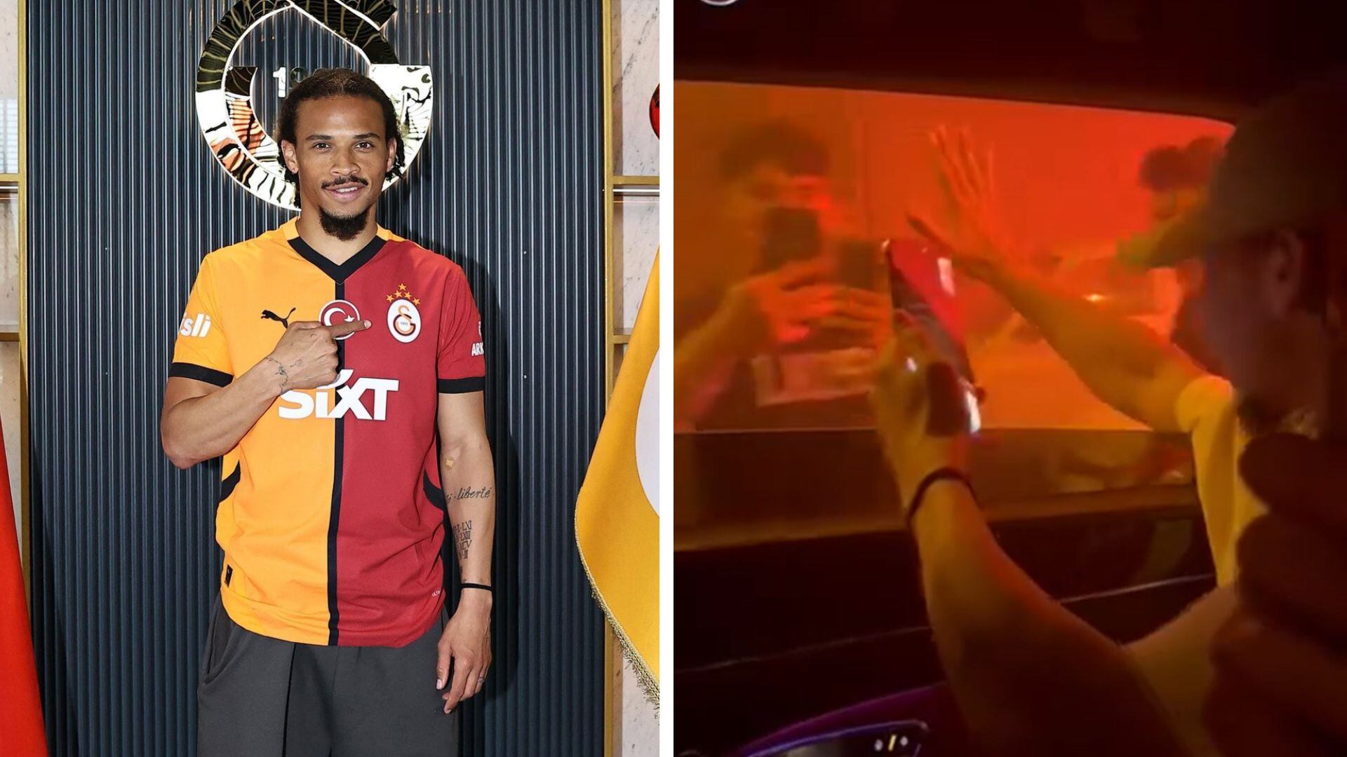 Leroy Sané dejó el Bayern Múnich para unirse a las filas del Galatasaray de Turquía. Crédito: Galatasaray /Difusión