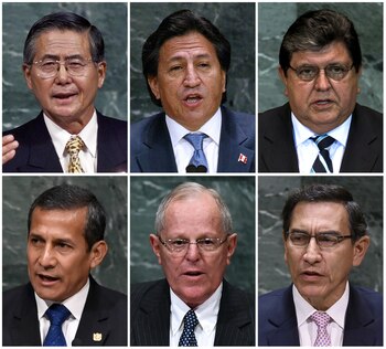 Los presidentes de Perú. (Photo
