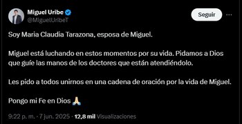 Familia de Miguel Uribe se