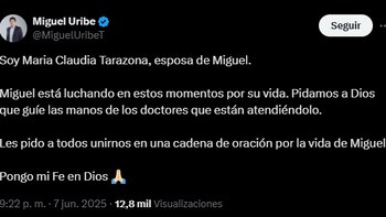 Familia de Miguel Uribe se