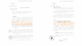 El decreto oficial que designó