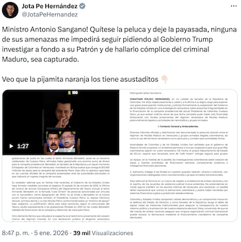 Jota Pe Hernández envío carta